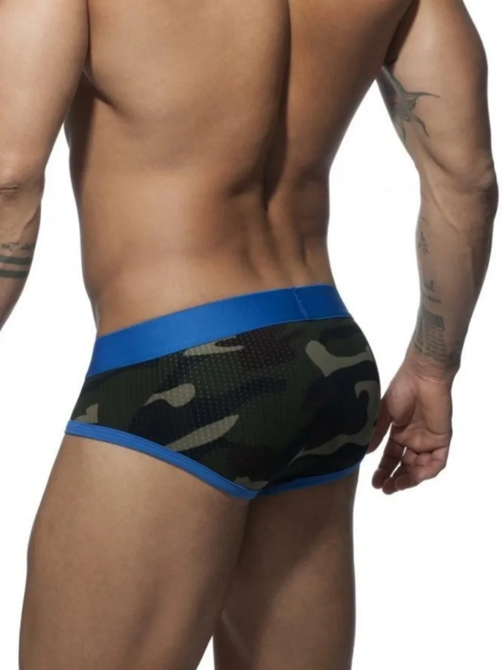 ADDICTED Brief or Boxer Underwear Mens Camo Mesh Super Sexy Size M, NEW
